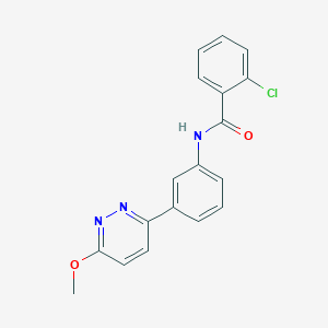 2-chloro-N-(3-(6-methoxypyridazin-3-yl)phenyl)benzamide
