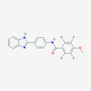 N-[4-(1H-benzimidazol-2-yl)phenyl]-2,3,5,6-tetrafluoro-4-methoxybenzamide