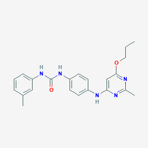 1-(4-((2-Methyl-6-propoxypyrimidin-4-yl)amino)phenyl)-3-(m-tolyl)urea