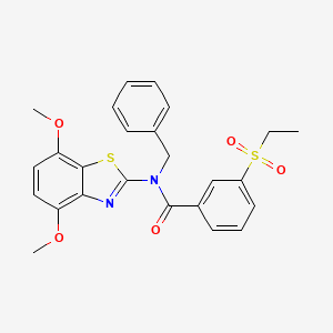 N-benzyl-N-(4,7-dimethoxybenzo[d]thiazol-2-yl)-3-(ethylsulfonyl)benzamide