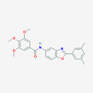 N-[2-(3,5-dimethylphenyl)-1,3-benzoxazol-5-yl]-3,4,5-trimethoxybenzamide