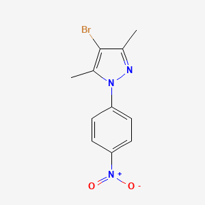 molecular formula C11H10BrN3O2 B2441901 4-Bromo-3,5-dimethyl-1-(4-nitrophenyl)pyrazole CAS No. 13808-93-0