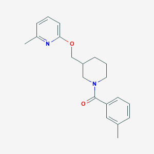 2-Methyl-6-{[1-(3-methylbenzoyl)piperidin-3-yl]methoxy}pyridine