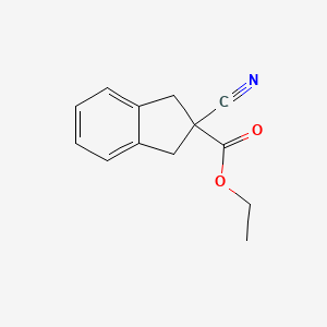 Ethyl 2-cyano-1,3-dihydroindene-2-carboxylate