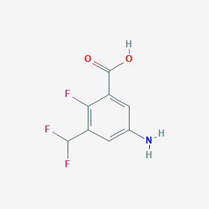 5-Amino-3-(difluoromethyl)-2-fluorobenzoic acid