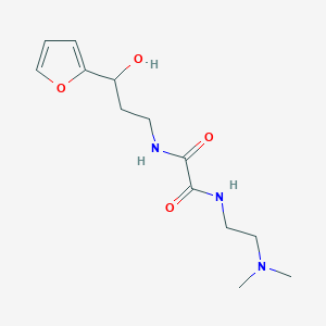 molecular formula C13H21N3O4 B2441923 N1-(2-(dimethylamino)ethyl)-N2-(3-(furan-2-yl)-3-hydroxypropyl)oxalamide CAS No. 1421526-19-3