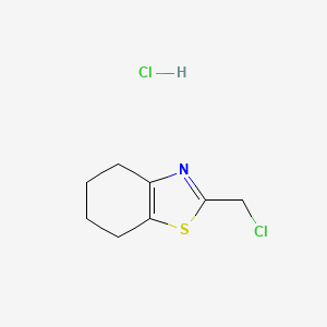 molecular formula C8H11Cl2NS B2441926 2-(Chloromethyl)-4,5,6,7-tetrahydrobenzo[d]thiazole hydrochloride CAS No. 2174007-67-9