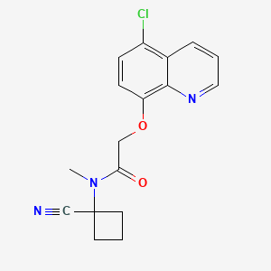2-[(5-chloroquinolin-8-yl)oxy]-N-(1-cyanocyclobutyl)-N-methylacetamide