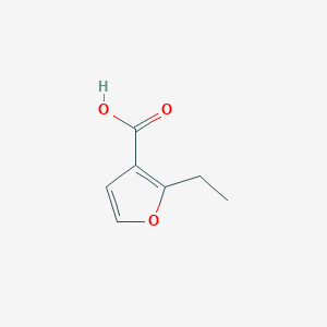 molecular formula C7H8O3 B2441936 2-Ethylfuran-3-carboxylic acid CAS No. 71088-82-9