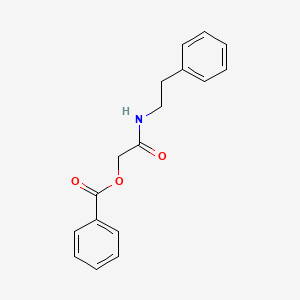 [(2-Phenylethyl)carbamoyl]methyl benzoate