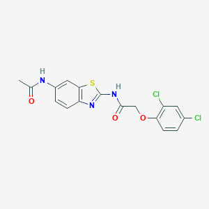 N-[6-(acetylamino)-1,3-benzothiazol-2-yl]-2-(2,4-dichlorophenoxy)acetamide