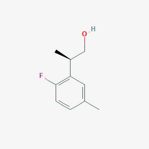 molecular formula C10H13FO B2441972 (2R)-2-(2-Fluoro-5-methylphenyl)propan-1-ol CAS No. 2248176-35-2