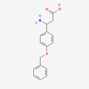 molecular formula C16H17NO3 B2441973 3-Amino-3-[4-(benzyloxy)phenyl]propanoic acid CAS No. 218608-77-6; 330645-19-7