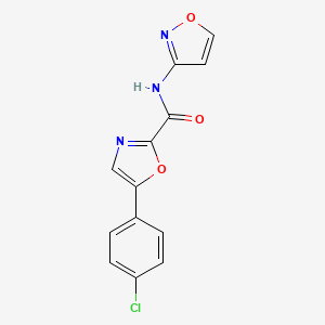 5-(4-chlorophenyl)-N-(isoxazol-3-yl)oxazole-2-carboxamide