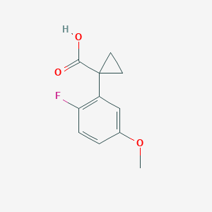 1-(2-Fluoro-5-methoxyphenyl)cyclopropane-1-carboxylic acid