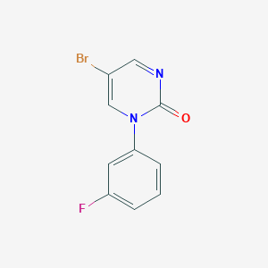 5-Bromo-1-(3-fluorophenyl)pyrimidin-2(1H)-one