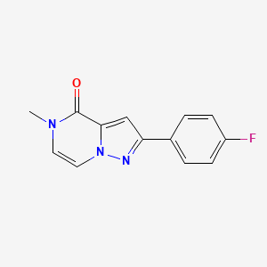 molecular formula C13H10FN3O B2441993 2-(4-Fluorophenyl)-5-methylpyrazolo[1,5-a]pyrazin-4-one CAS No. 2324672-00-4