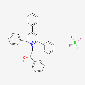 1-(2-Hydroxy-2-phenylethyl)-2,4,6-triphenylpyridin-1-ium; tetrafluoroborate