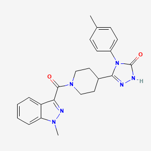 5-{1-[(1-methyl-1H-indazol-3-yl)carbonyl]piperidin-4-yl}-4-(4-methylphenyl)-2,4-dihydro-3H-1,2,4-triazol-3-one