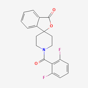 molecular formula C19H15F2NO3 B2442024 1'-(2,6-Difluorobenzoyl)spiro[2-benzofuran-3,4'-piperidine]-1-one CAS No. 1796970-99-4
