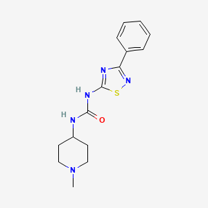 1-(1-Methylpiperidin-4-yl)-3-(3-phenyl-1,2,4-thiadiazol-5-yl)urea