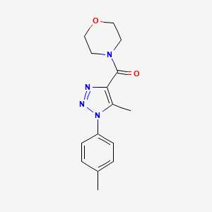 (5-methyl-1-(p-tolyl)-1H-1,2,3-triazol-4-yl)(morpholino)methanone