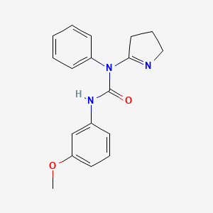 1-(3,4-dihydro-2H-pyrrol-5-yl)-3-(3-methoxyphenyl)-1-phenylurea