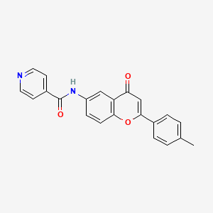 N-(4-oxo-2-(p-tolyl)-4H-chromen-6-yl)isonicotinamide