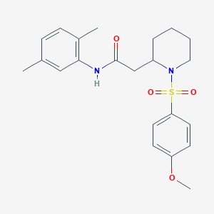 N-(2,5-dimethylphenyl)-2-(1-((4-methoxyphenyl)sulfonyl)piperidin-2-yl)acetamide