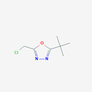 molecular formula C7H11ClN2O B2442045 2-Tert-butyl-5-(chloromethyl)-1,3,4-oxadiazole CAS No. 40016-06-6