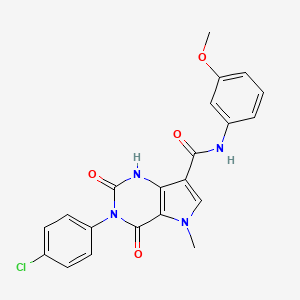 3-(4-chlorophenyl)-N-(3-methoxyphenyl)-5-methyl-2,4-dioxo-2,3,4,5-tetrahydro-1H-pyrrolo[3,2-d]pyrimidine-7-carboxamide