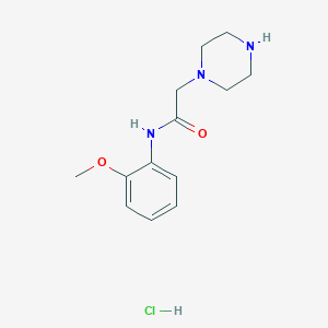 N-(2-methoxyphenyl)-2-(piperazin-1-yl)acetamide hydrochloride