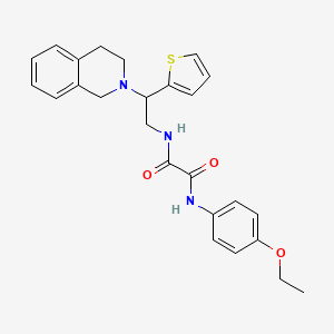 N1-(2-(3,4-dihydroisoquinolin-2(1H)-yl)-2-(thiophen-2-yl)ethyl)-N2-(4-ethoxyphenyl)oxalamide