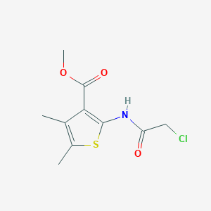 molecular formula C10H12ClNO3S B2442053 Methyl 2-[(chloroacetyl)amino]-4,5-dimethylthiophene-3-carboxylate CAS No. 448199-06-2