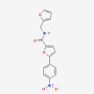 N-(furan-2-ylmethyl)-5-(4-nitrophenyl)furan-2-carboxamide