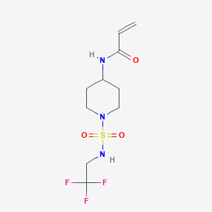 N-[1-(2,2,2-Trifluoroethylsulfamoyl)piperidin-4-yl]prop-2-enamide