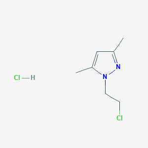 molecular formula C7H12Cl2N2 B2442072 1-(2-クロロエチル)-3,5-ジメチルピラゾール塩酸塩 CAS No. 85650-04-0