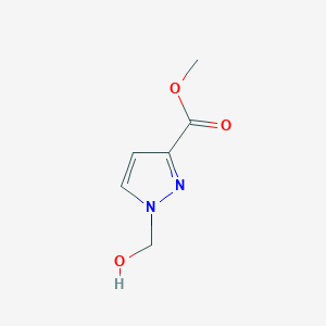 molecular formula C6H8N2O3 B2442084 methyl 1-(hydroxymethyl)-1H-pyrazole-3-carboxylate CAS No. 1001519-16-9