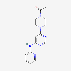 1-(4-(6-(Pyridin-2-ylamino)pyrimidin-4-yl)piperazin-1-yl)ethanone