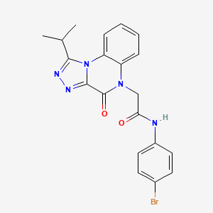 N-(4-bromophenyl)-2-[4-oxo-1-(propan-2-yl)[1,2,4]triazolo[4,3-a]quinoxalin-5(4H)-yl]acetamide