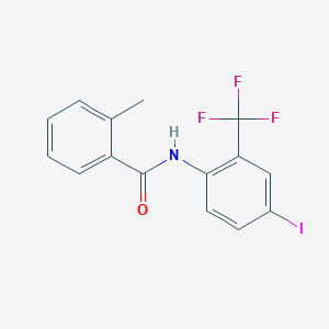 N-[4-iodo-2-(trifluoromethyl)phenyl]-2-methylbenzamide