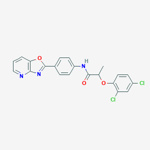 molecular formula C21H15Cl2N3O3 B244214 2-(2,4-dichlorophenoxy)-N-(4-[1,3]oxazolo[4,5-b]pyridin-2-ylphenyl)propanamide 