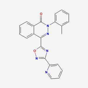 2-(2-methylphenyl)-4-(3-pyridin-2-yl-1,2,4-oxadiazol-5-yl)phthalazin-1(2H)-one