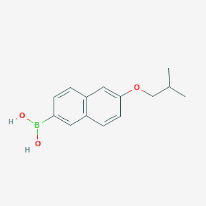 molecular formula C14H17BO3 B2442207 6-(2-甲基丙氧基)-2-萘硼酸 CAS No. 1228310-17-5