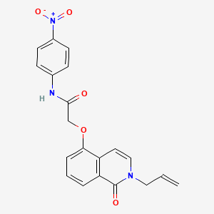 N-(4-nitrophenyl)-2-(1-oxo-2-prop-2-enylisoquinolin-5-yl)oxyacetamide