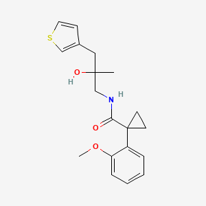 N-[2-hydroxy-2-methyl-3-(thiophen-3-yl)propyl]-1-(2-methoxyphenyl)cyclopropane-1-carboxamide