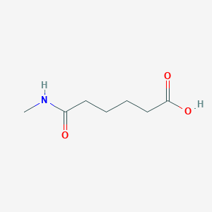 molecular formula C7H13NO3 B2442236 5-(Methylcarbamoyl)pentanoic acid CAS No. 90049-09-5