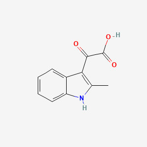 molecular formula C11H9NO3 B2442238 2-(2-甲基-1H-吲哚-3-基)-2-氧代乙酸 CAS No. 62454-47-1