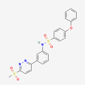 N-(3-(6-(methylsulfonyl)pyridazin-3-yl)phenyl)-4-phenoxybenzenesulfonamide