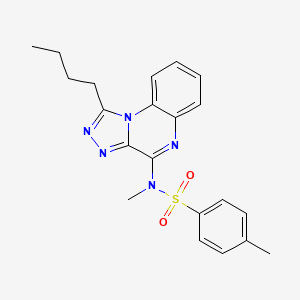 N-(1-butyl-[1,2,4]triazolo[4,3-a]quinoxalin-4-yl)-N,4-dimethylbenzenesulfonamide